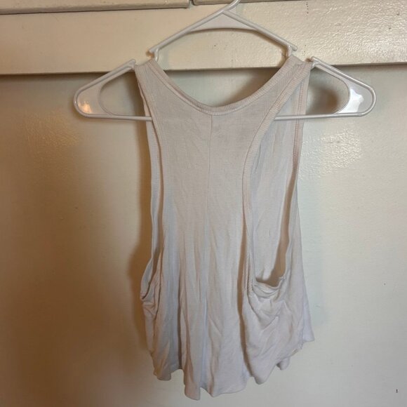 Forever 21 White Ribbed Tank Top – Size M - Picture 3 of 5